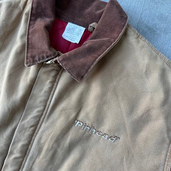 Vintage Y2K Carhartt brown cropped Detroit style work wear jacket - Picture 5 of 10